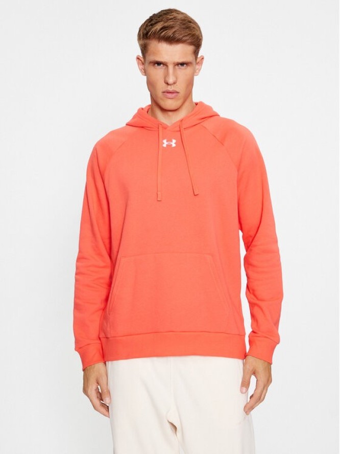 Under Armour Bluza Ua Rival Fleece Hoodie 1379757 Czerwony Loose Fit