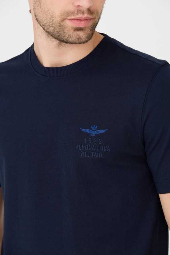 AERONAUTICA MILITARE Granatowy t-shirt