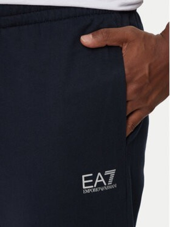 EA7 Emporio Armani Spodnie dresowe 8NPP66 PJVRZ 0562 Granatowy Regular Fit