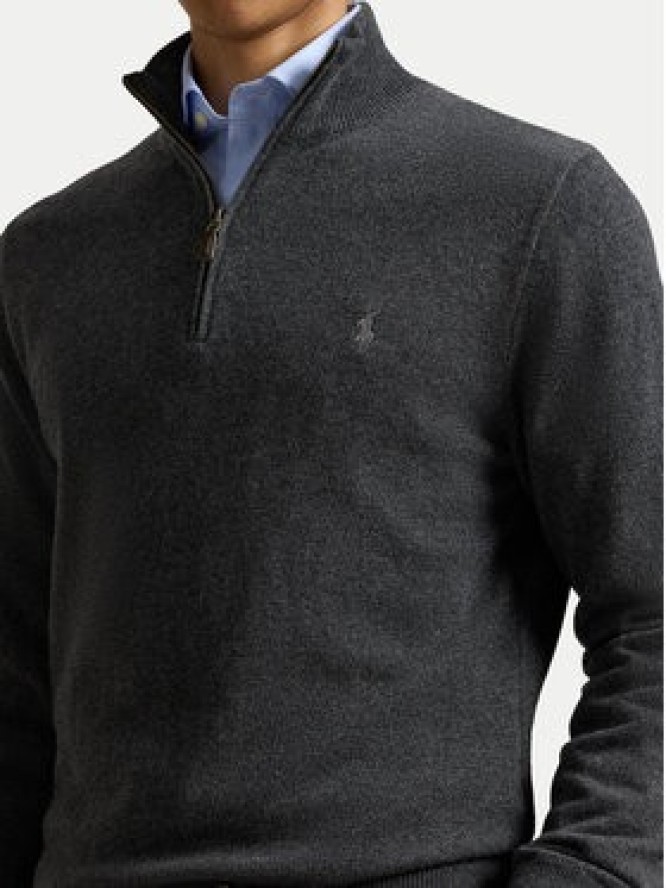 Polo Ralph Lauren Sweter 710876756017 Szary Regular Fit