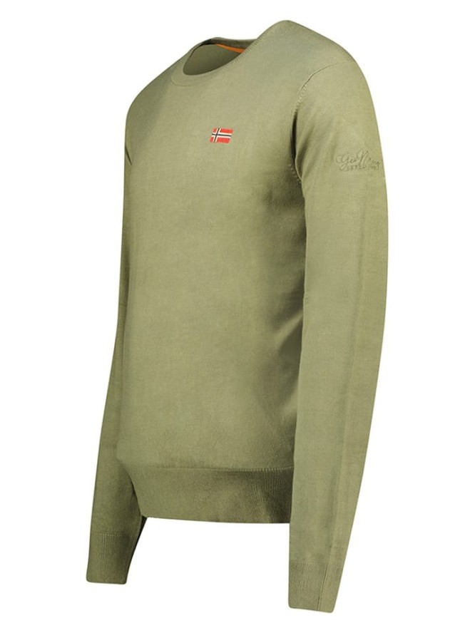 Geographical Norway Sweter w kolorze khaki rozmiar: M