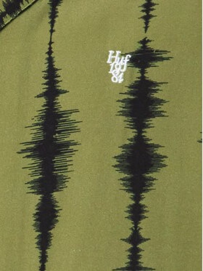 HUF Koszula Seismogram BU00176 Zielony Regular Fit