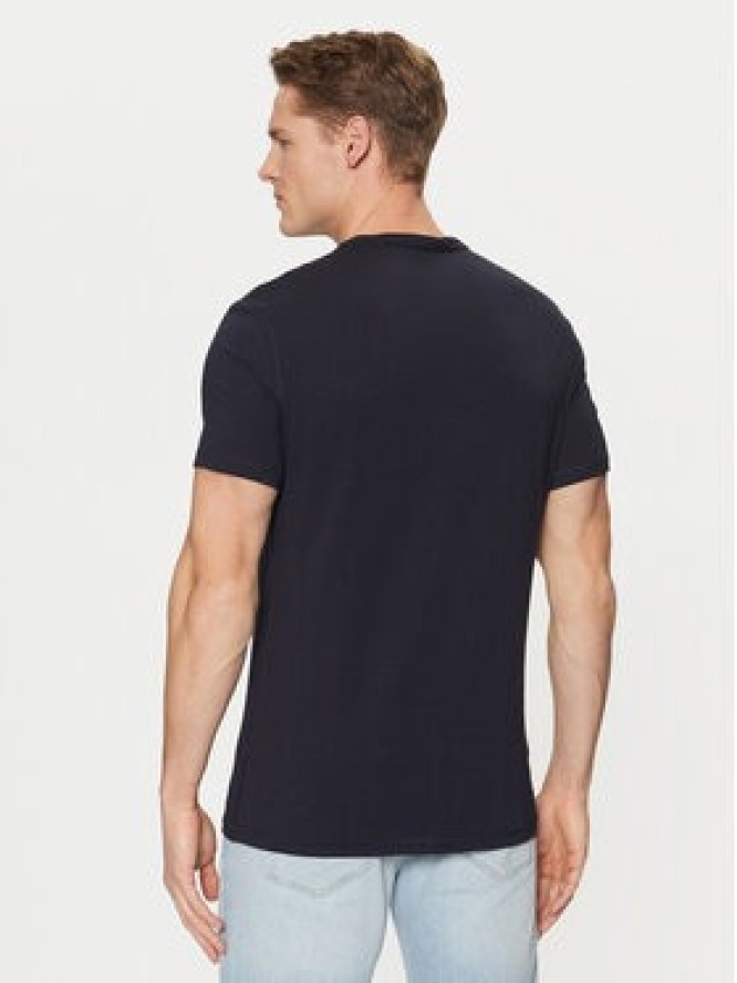 Guess T-Shirt M5RI14 J1314 Granatowy Slim Fit