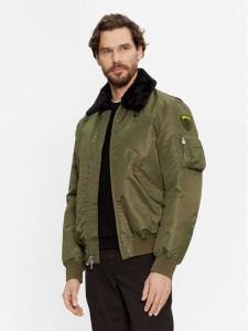 Blauer Kurtka bomber 23WBLUC02132 Zielony Regular Fit