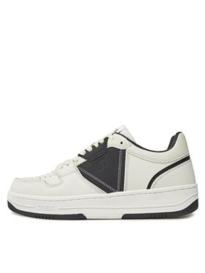 Guess Sneakersy Ancona Low FMPANC LEA12 Biały