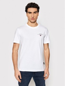 Napapijri T-Shirt Selbas NP0A4GBQ Biały Regular Fit