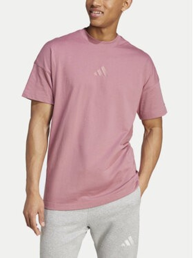 adidas T-Shirt ALL SZN IY4140 Różowy Loose Fit