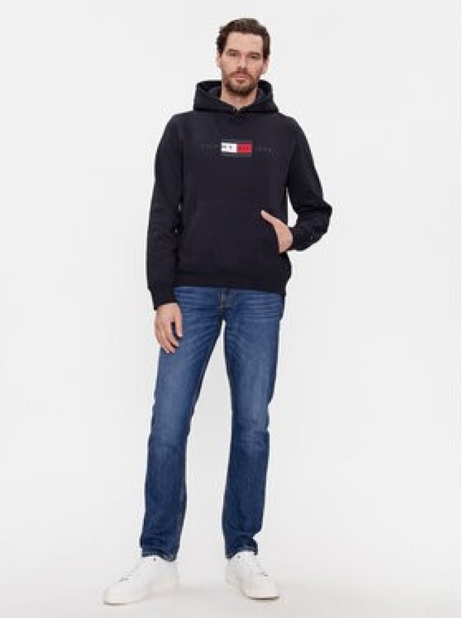 Tommy Hilfiger Bluza Flag Hoody MW0MW37861 Granatowy Regular Fit