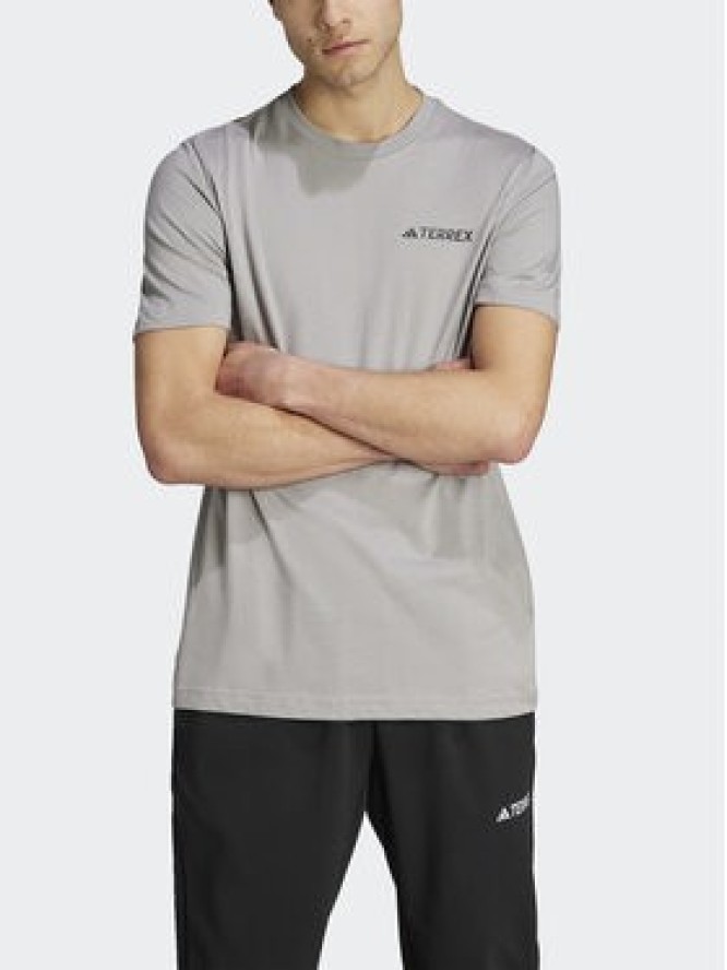 adidas T-Shirt IL5064 Szary Regular Fit