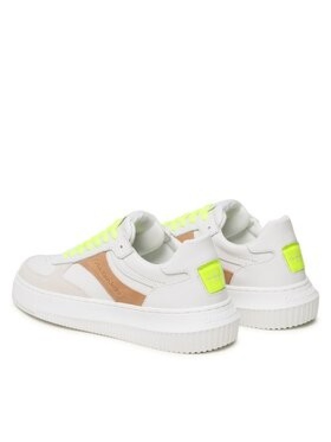 Calvin Klein Jeans Sneakersy Chunky Cupsole Gel Backtab Fluo YM0YM00673 Beżowy