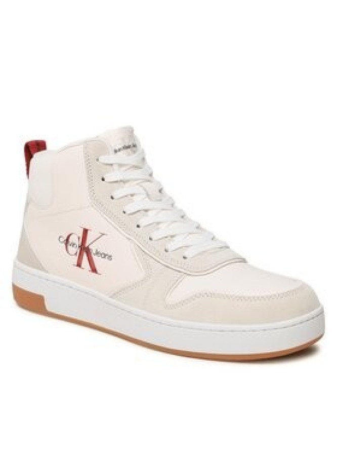 Calvin Klein Jeans Sneakersy Basket Cupsole Irreg Lines YM0YM00612 Écru