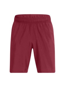 Spodenki treningowe męskie Under Armour UA Tech Woven Wordmark Short - czerwone