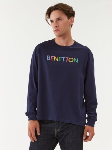 United Colors Of Benetton Longsleeve 3I1XU1034 Granatowy Regular Fit