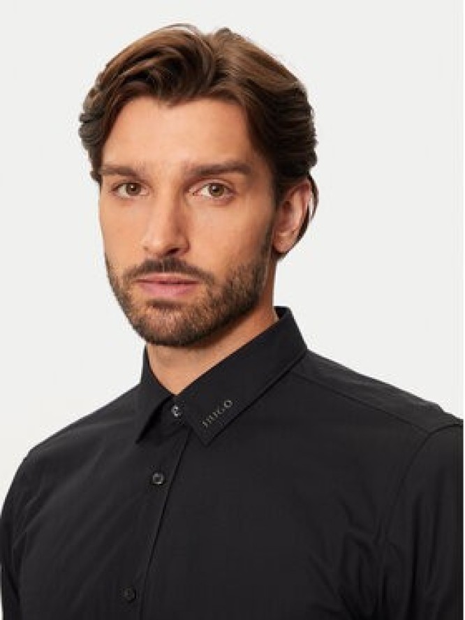 Hugo Koszula Elisha02 50524818 Czarny Extra Slim Fit