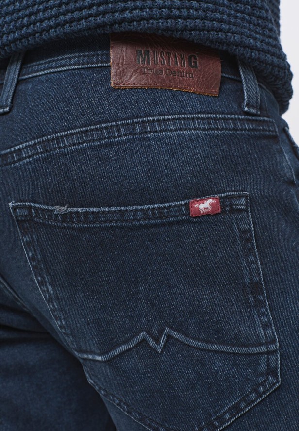 MUSTANG OREGON TAPERED MĘSKIE SPODNIE JEANSOWE DENIM BLUE 1013214 5000 784