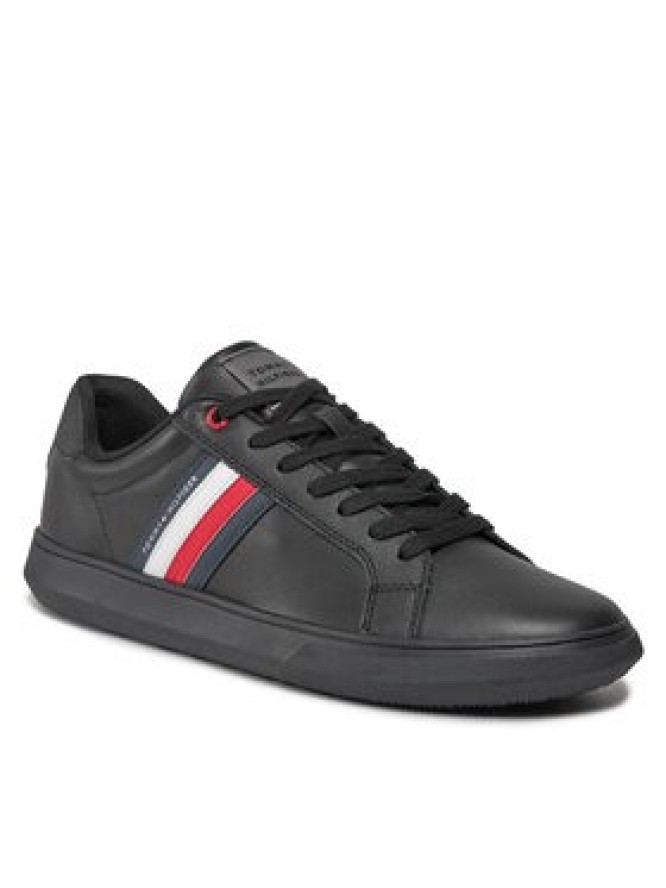 Tommy Hilfiger Sneakersy Essential Leather Cupsole FM0FM04921 Czarny