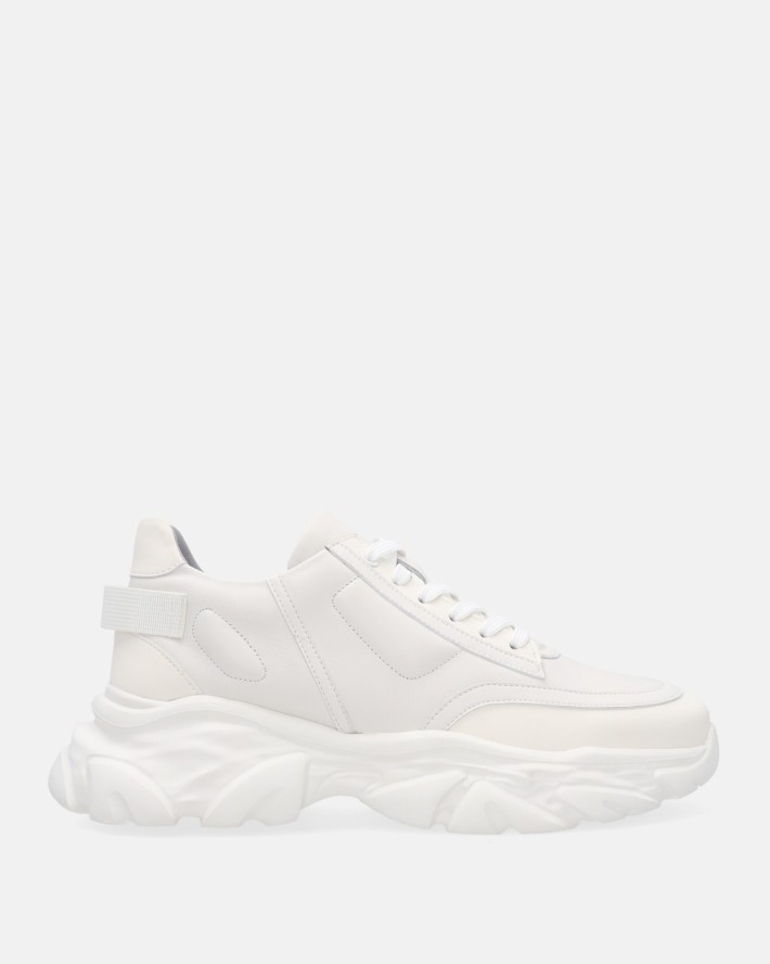 BIAŁE SNEAKERSY MĘSKIE K13J59R65-1B WHI