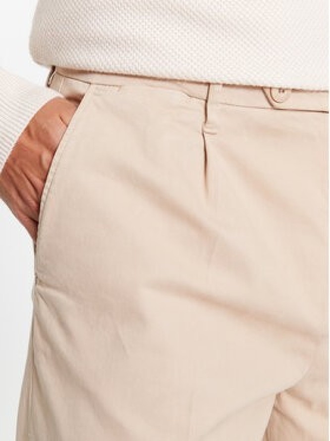 Guess Spodnie materiałowe Noah M3BB27 WFPMA Beżowy Slim Fit