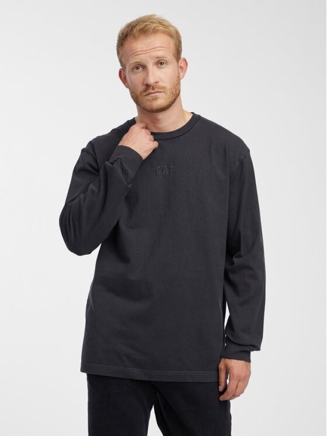 Gap Longsleeve 776692-00 Czarny Regular Fit