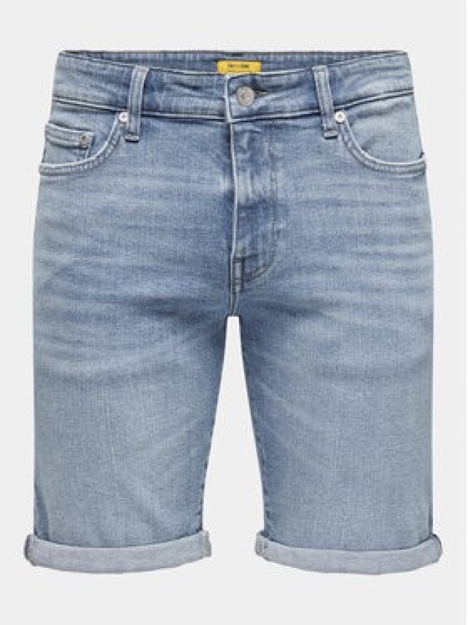 Only & Sons Szorty jeansowe Ply 22028772 Niebieski Slim Fit
