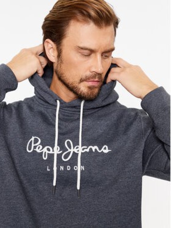 Pepe Jeans Bluza Nouvel Hoodie PM582521 Granatowy Regular Fit