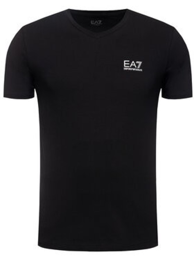 EA7 Emporio Armani T-Shirt 8NPT53 PJM5Z 1200 Czarny Regular Fit