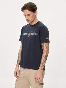 Aeronautica Militare T-Shirt 241TS2218J641 Granatowy Regular Fit