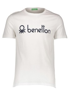 Benetton Koszulka w kolorze białym rozmiar: XL