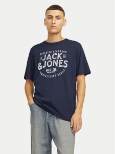 Jack&Jones T-Shirt Jeans 12256779 Granatowy Standard Fit