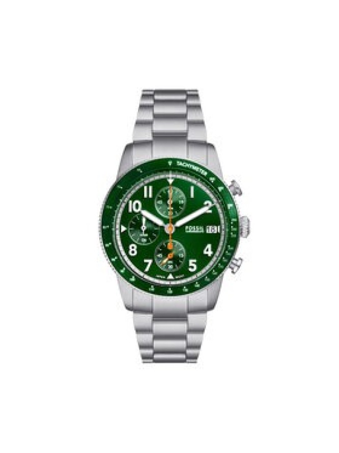 Fossil Zegarek Sport Tourer Chronograph FS6048 Srebrny