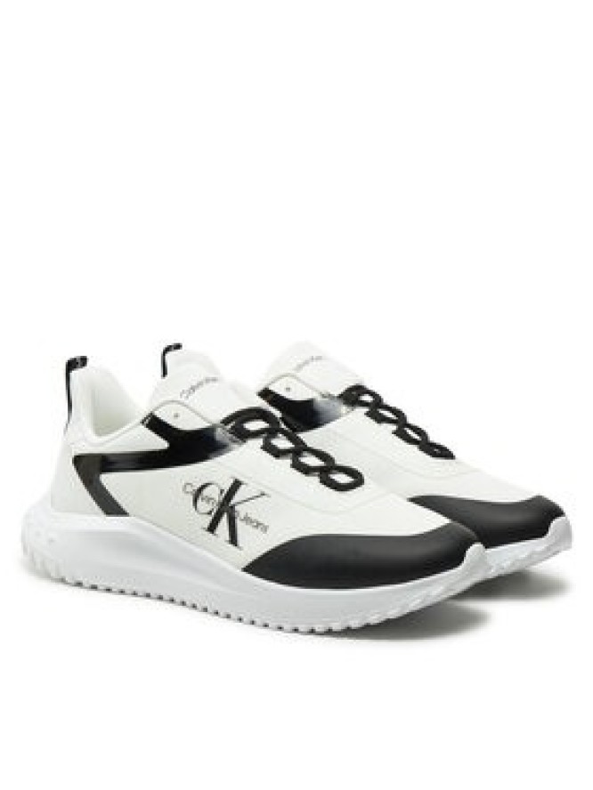 Calvin Klein Jeans Sneakersy Eva Runner Low Lace Ml YM0YM00968 Biały