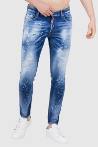 DSQUARED2 Niebieskie jeansy męskie super twinky jean