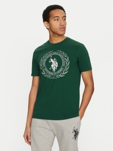 U.S. Polo Assn. T-Shirt MUP3641 Zielony Regular Fit