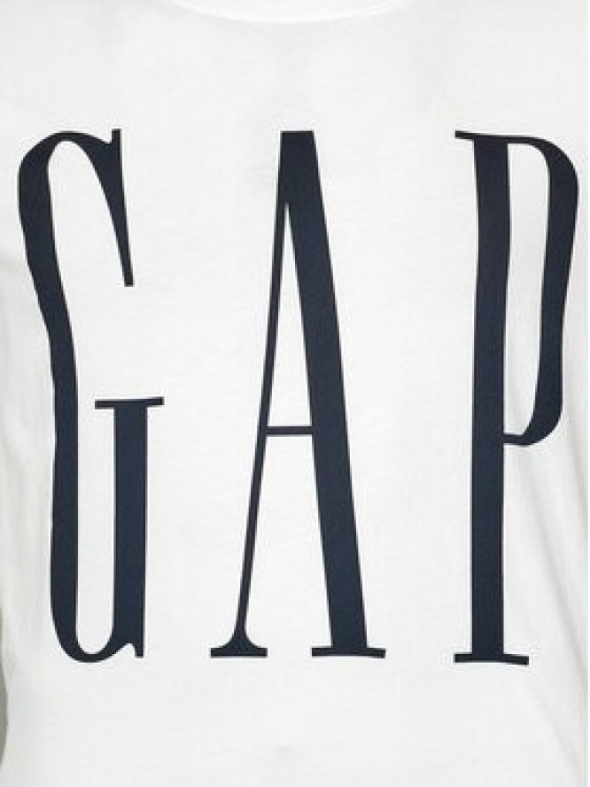 Gap T-Shirt 499950-03 Biały Regular Fit