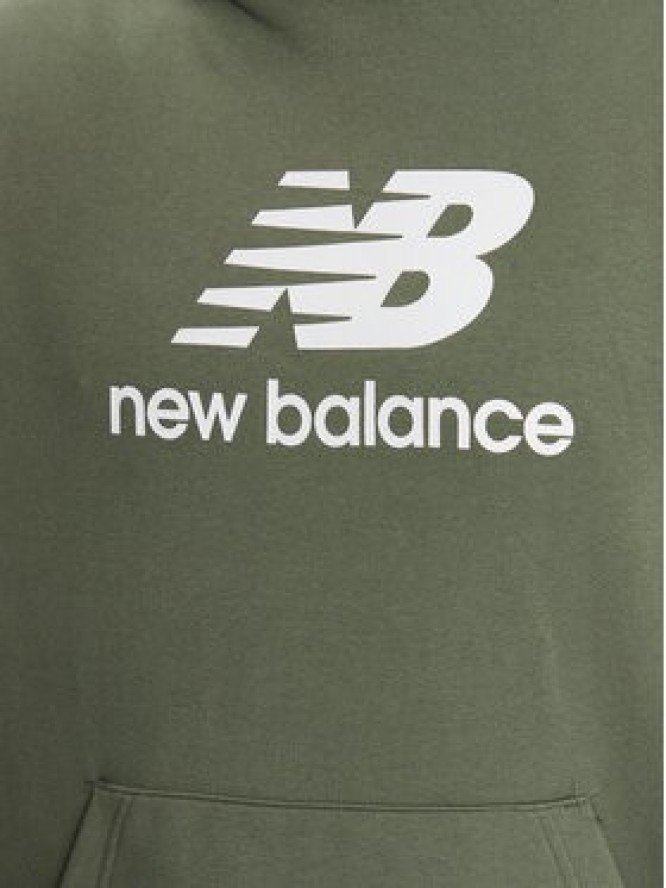 New Balance Bluza MT31537 Zielony Relaxed Fit