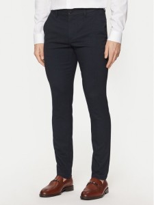 Tom Tailor Chinosy 1044345 Granatowy Slim Fit