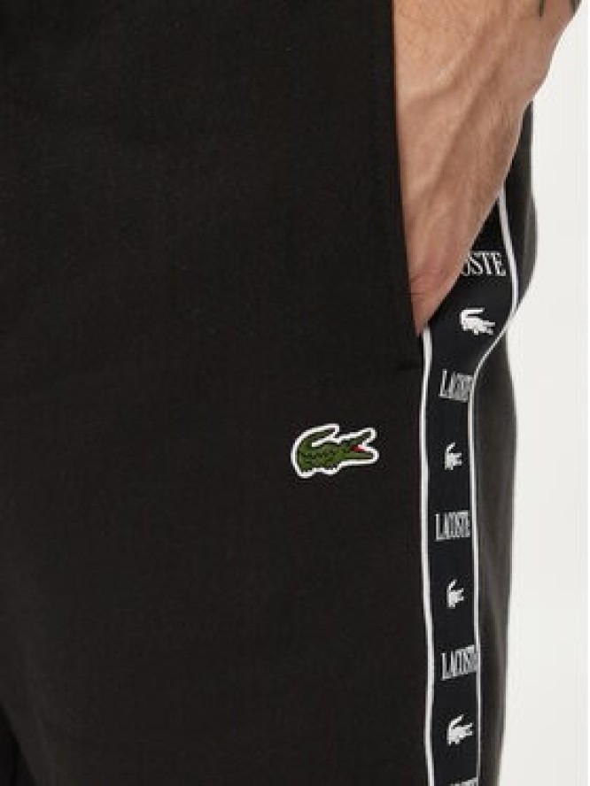 Lacoste Szorty sportowe GH7397 Czarny Regular Fit