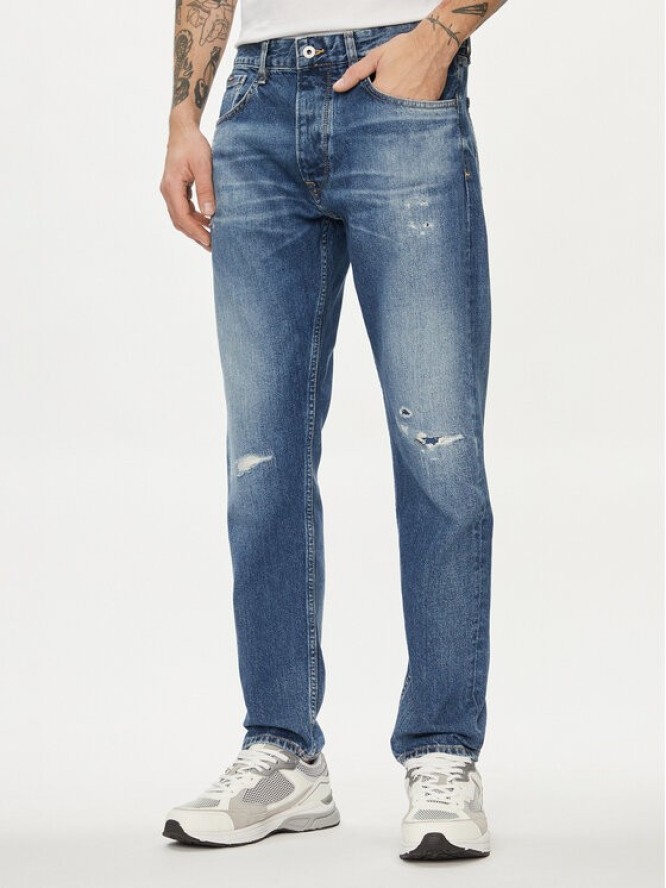 Pepe Jeans Jeansy PM207392 Niebieski Tapered Fit