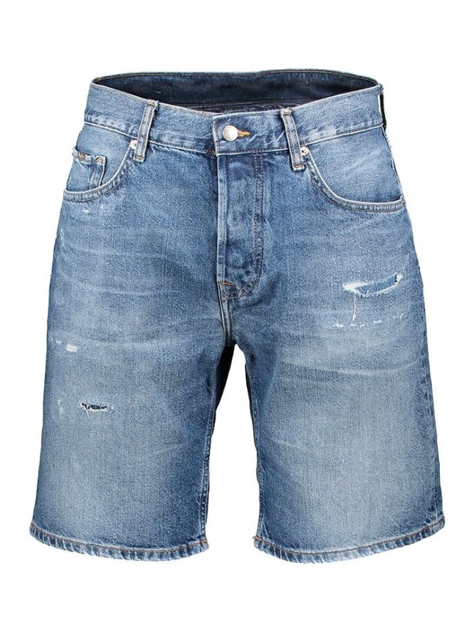 Pepe Jeans Szorty dżinsowe "Repair" - Comfort fit - w kolorze niebieskim rozmiar: W31