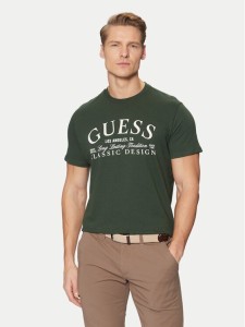 Guess T-Shirt M5RI43 K9RM1 Zielony Regular Fit