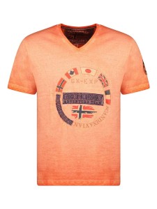 Geographical Norway Koszulka "Jarico" w kolorze pomarańczowym rozmiar: XXL