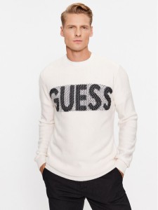 Guess Sweter M3BR50 Z38V2 Écru Regular Fit