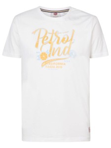 Petrol Industries T-Shirt M-1030-TSR682 Biały Regular Fit
