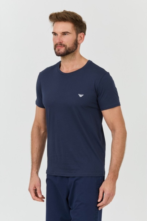 EMPORIO ARMANI Granatowy t-shirt basique