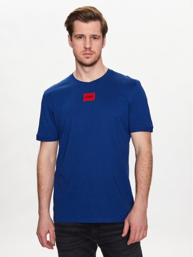 Hugo T-Shirt 50447978 Niebieski Regular Fit