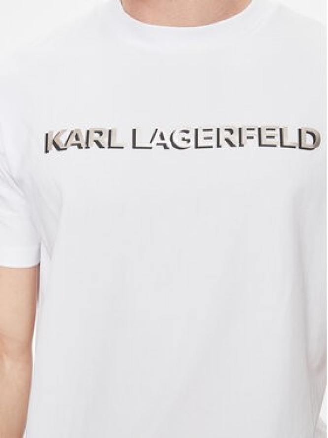 KARL LAGERFELD T-Shirt 755053 542221 Biały Regular Fit