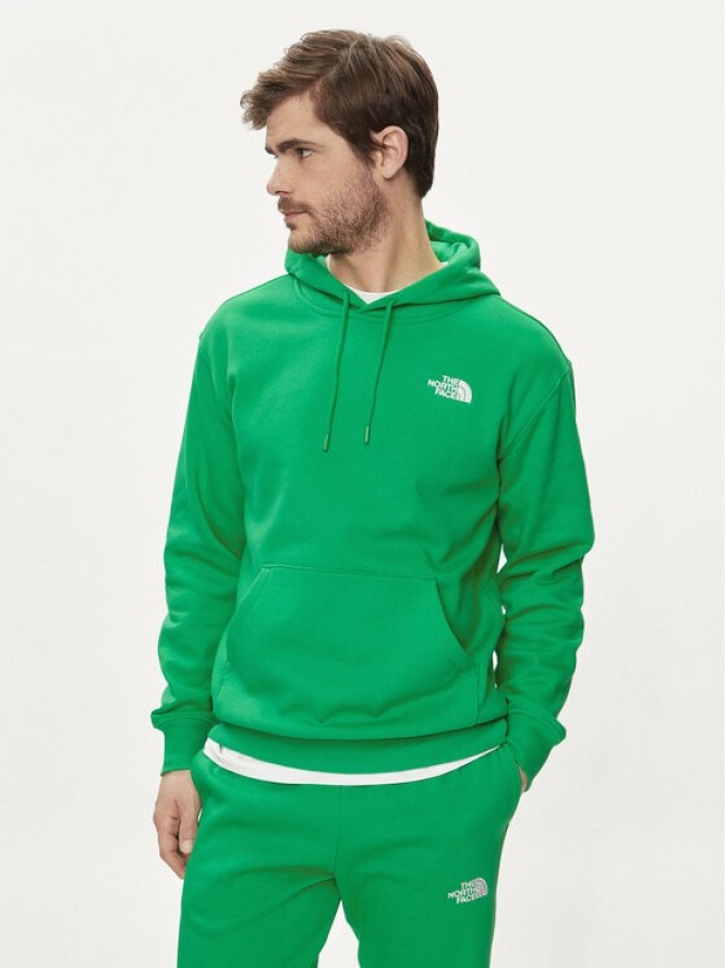 The North Face Bluza Essential NF0A7ZJ9 Zielony Regular Fit