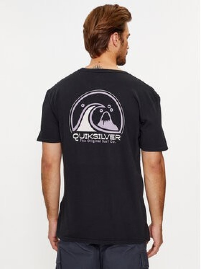 Quiksilver T-Shirt Cleancircle EQYZT07491 Czarny Regular Fit