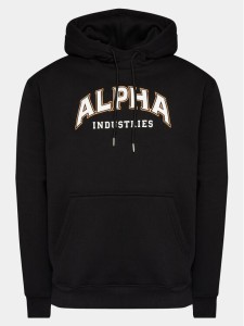 Alpha Industries Bluza College 146331 Czarny Regular Fit