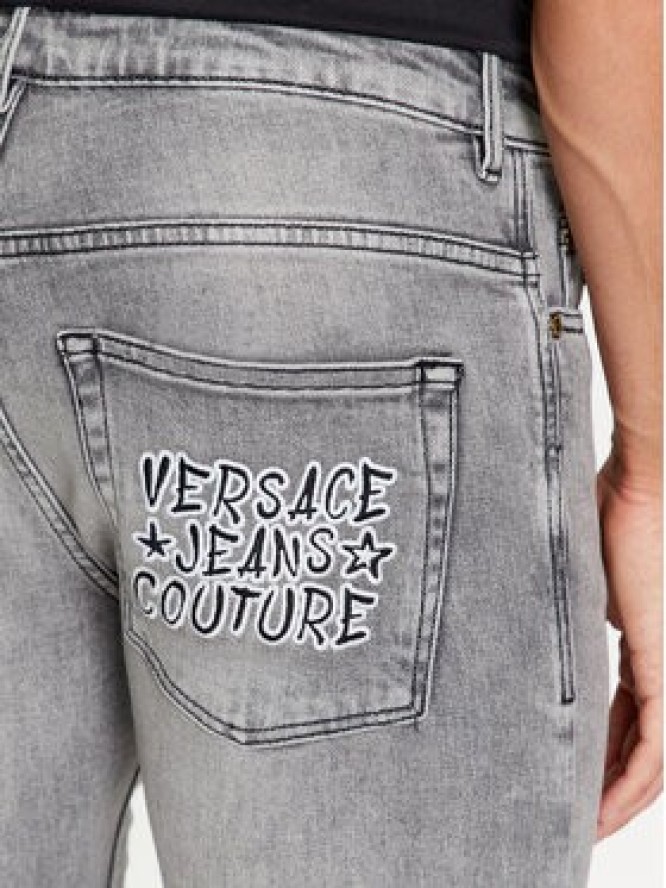 Versace Jeans Couture Jeansy 75GAB5D2 Szary Slim Fit